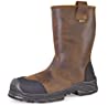 Jallatte Jalcypress Brown Full Grain Leather Rigger Safety Work Boots